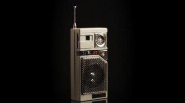 Vintage Transistör, Taşınabilir AM ve FM Frekans Radyo İstasyonları Alıcısı