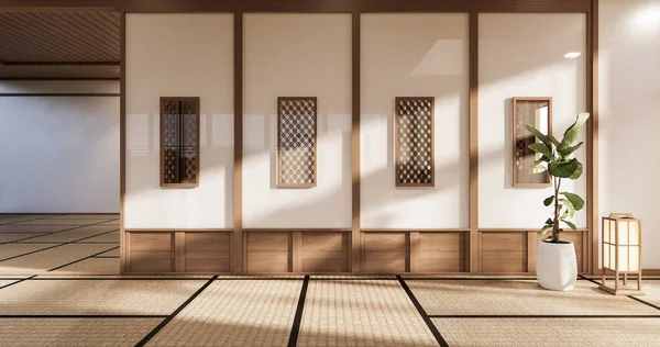 Das Minimale Raumdesign Japanischen Stil — Stockfoto