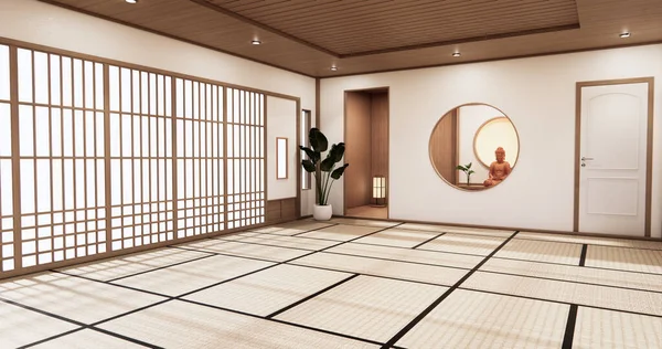 Kamar Nihon Mendesain Interior Dan Lemari Kabinet Dengan Gaya Tatami — Stok Foto