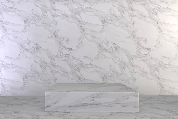 렌더링 Luxury Podium Roman Style Background White Show Product — 스톡 사진