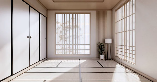 空の部屋 白い部屋 きれいな近代的な部屋 日本のスタイル — ストック写真