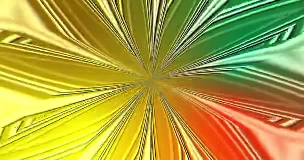 Цветочный Фрактал Радужных Цветов — стоковое видео