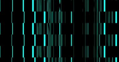 Mavi renk ışınlarından oluşan parlayan kareler, aşağıdan yukarıya hareket eder