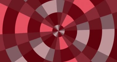 Değişen kırmızı ve gri mozaiğinin dönen bir diski