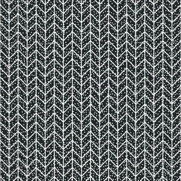 Geometrisches abstraktes Chevron-Zickzack-Streifen-Muster. Vintage Hipster gestreift. Geschenkpapier. Altpapier. Vektorillustration. Hintergrund. grafische Textur mit zufällig angeordneten Flecken. — Stockvektor