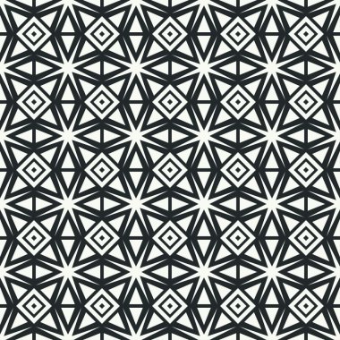 geometrik çizgi tek renkli kafes sorunsuz Arapça deseni. islam oryantal tarzda. kağıt ambalaj. Scrapbook kağıt. fayans. Beyaz vektör çizim. Fas arka plan. renk örnekleri. grafik doku.