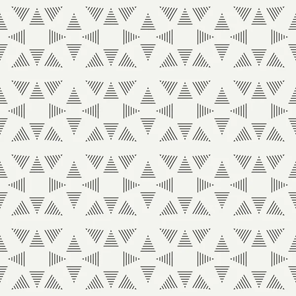 Geometric line monochrome abstract hipster seamless pattern with triangle. Wrapping paper. Scrapbook paper. Tiling. Vector illustration. Background. Graphic texture for your design, wallpaper. — Stock Vector