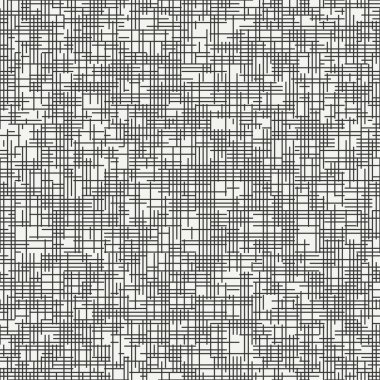 Geometrik soyut sorunsuz ayrıştırık desen. Ambalaj kağıdı. Karalama defteri. Döşeme. Vektör illüstrasyon. Arka plan. Grafik kesik li konturlar doku. İnce dalgalanma yapısı. Dikişsiz kafes deseni.