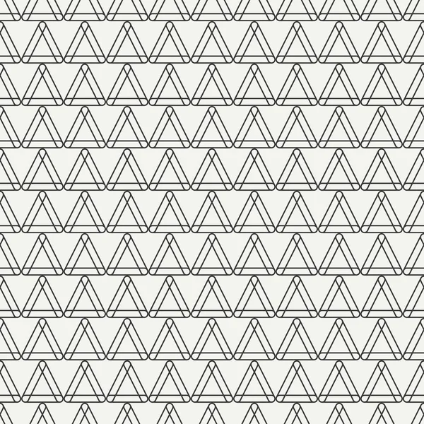 Linha geométrica monocromática abstrato hipster sem costura padrão com triângulo. Papel de embrulho. Papel de livro de recortes. Empurrar. Ilustração vetorial. Contexto. Textura gráfica para o seu design, papel de parede . — Vetor de Stock