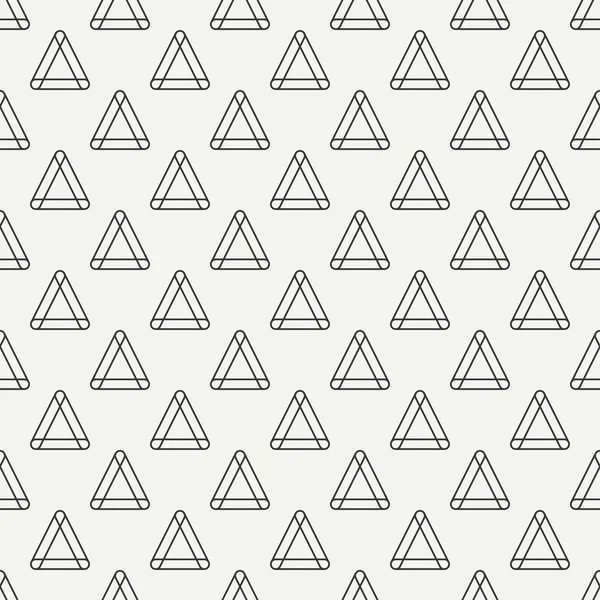 Geometric line monochrome abstract hipster seamless pattern with triangle. Wrapping paper. Scrapbook paper. Tiling. Vector illustration. Background. Graphic texture for your design, wallpaper. — Stock Vector