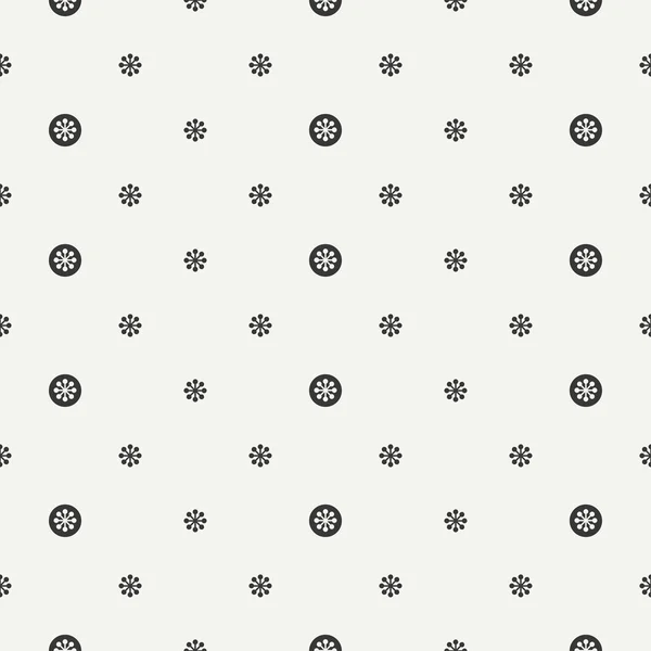 Monochrome abstract seamless floral pattern. Flowers and leaves. Wrapping paper. Scrapbook paper. Tiling. Vector illustration. Spring floral background. Graphic texture. Wallpaper. Floral texture — Stock Vector