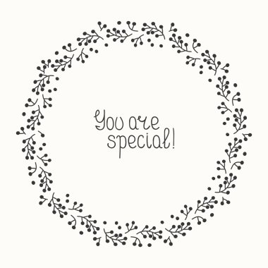 Çilek el çekilmiş sonbahar çerçeve kümesi. Çelenk davetiye ve doğum günü için. Soyut vektör arka plan. Çiçek illüstrasyon. Grafik stili. Yazdırma düşmek. Doodle sanat elemanları. Çerçeve koleksiyonu.