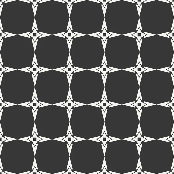 Geometric line monochrome lattice seamless arabic pattern. Islamic oriental style. Wrapping paper. Scrapbook paper. Tiling. White vector illustration. Moroccan background. Swatches. Graphic texture. — Stock Vector