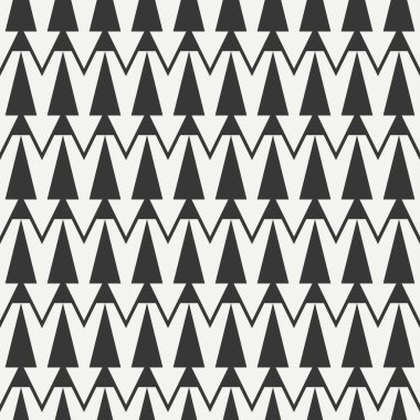 Geometrik etnik kabile dikişsiz desen. Ambalaj kağıdı. Karalama defteri. Doodles tarzı. Kabile yerli vektör illüstrasyon. Aztek arka plan. Tasarım için şık grafik dokusu. Çizgili. Siyah beyaz