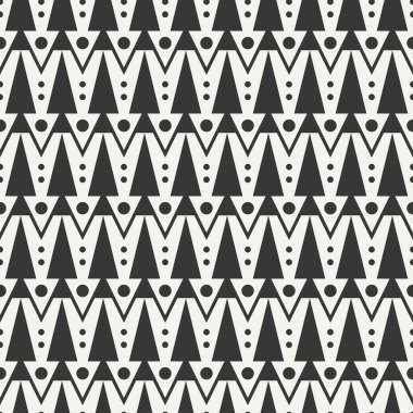 Geometrik etnik kabile dikişsiz desen. Ambalaj kağıdı. Karalama defteri. Doodles tarzı. Kabile yerli vektör illüstrasyon. Aztek arka plan. Tasarım için şık grafik dokusu. Çizgili. Siyah beyaz