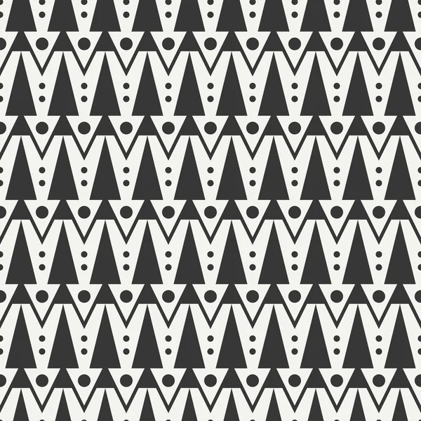 Geometric ethnic tribal seamless pattern. Wrapping paper. Scrapbook. Doodles style. Tribal native vector illustration. Aztec background. Stylish graphic texture for design. Stripes. Black and white — Stock Vector