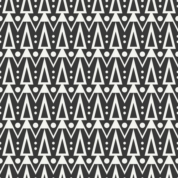 Geometric ethnic tribal seamless pattern. Wrapping paper. Scrapbook. Doodles style. Tribal native vector illustration. Aztec background. Stylish graphic texture for design. Stripes. Black and white — Stock Vector