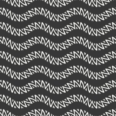 Kabile çizilmiş çizgiyi geometrik Meksika etnik seamless modeli ver. Sınır. Kağıt ambalaj. Karalama defteri. Karalamalar. Vintage döşeme. El yapımı yerli vektör çizim. Dalga geçmiş. Mürekkep grafik doku