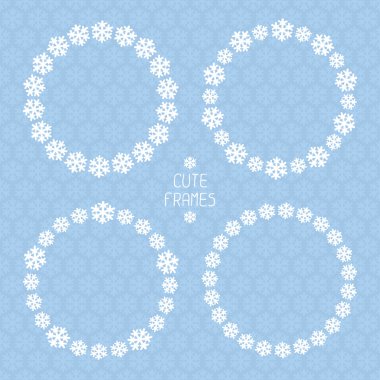 snowflakes desen çerçevesi. vektör kar arka plan. Christmas illüstrasyon. duvar kağıdı, desen dolgularını, tekstil, web sayfası arka planı, yüzey dokuları için kullanılabilir.