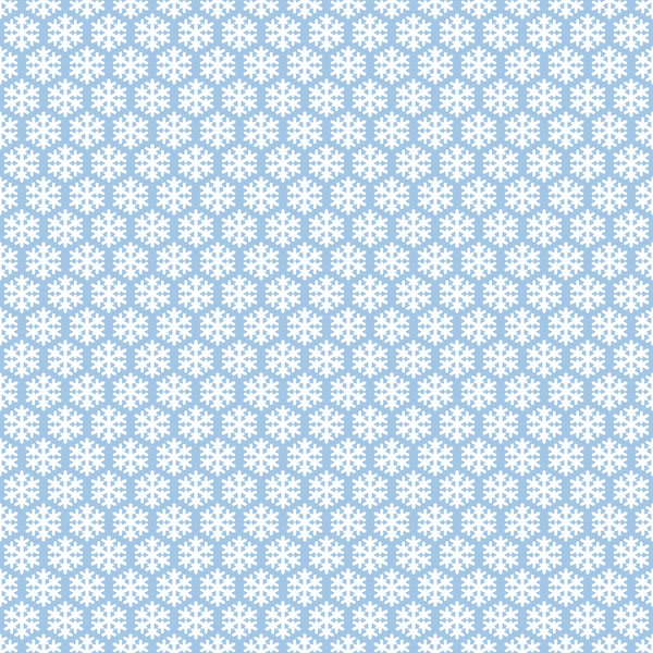 Blue seamless snowflakes pattern. Vector snow background. Christmas illustration. Can be used for wallpaper, pattern fills, textile, web page background, surface textures. — Stock Vector