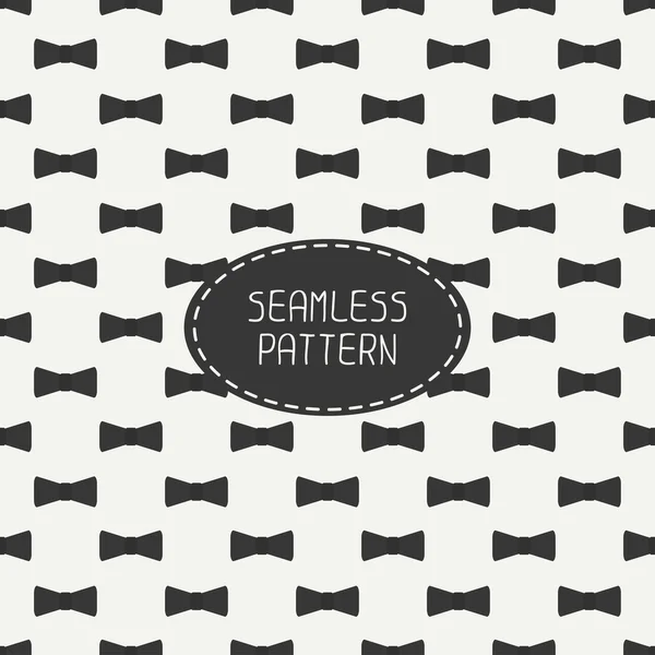 Vector seamless retro pattern, with vintage hipster gentleman bow tie. For wallpaper, pattern fills, web page background, blog. Stylish texture. — Stock Vector