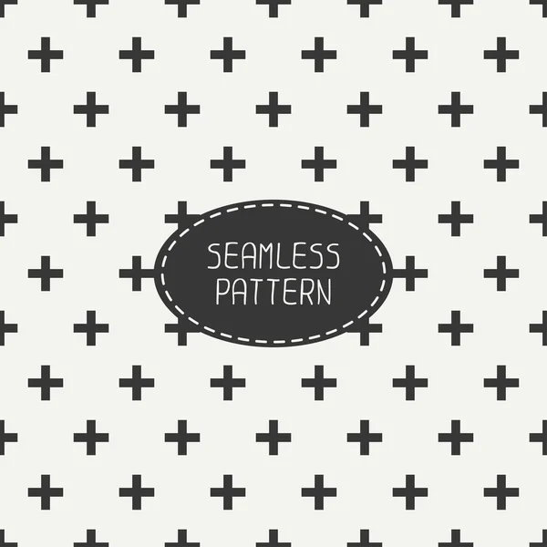 Vector seamless retro vintage geometrical hipster pattern. For wallpaper, pattern fills, web page background, blog. Stylish texture of crosses. — Stock Vector