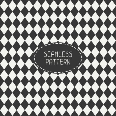 Vector seamless retro pattern with vintage hipster rhombuses. For wallpaper, pattern fills, web page background, blog. Stylish texture. clipart