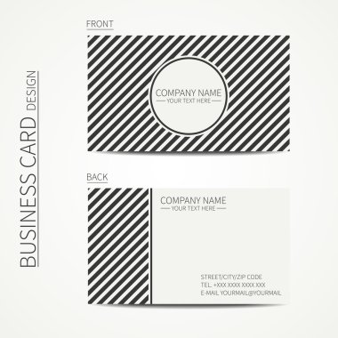 Vintage creative simple  business card template with diagonal stripes geometric seamless pattern. Vector design eps10. Line seamless pattern. clipart svg vector 