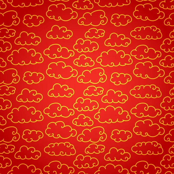 National chinese seamless pattern with cloud. Chinese new year 2015. Bright Beautiful  vector illustration. Background. — Stock Vector