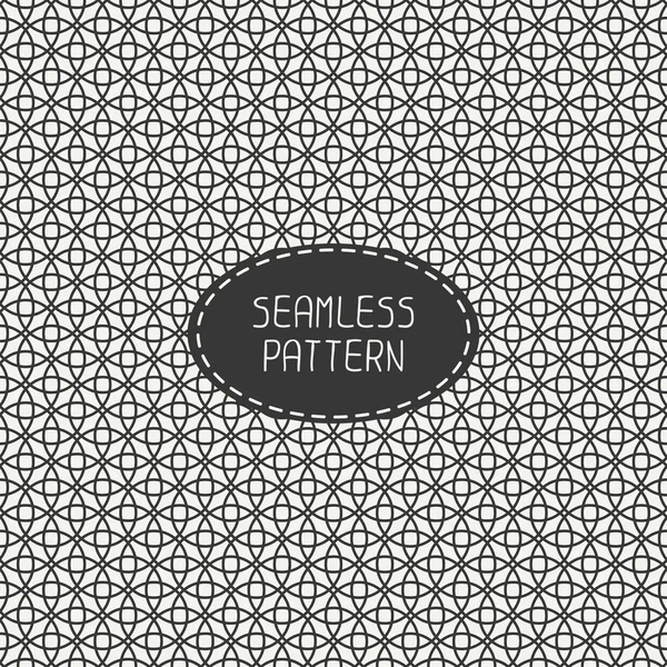 Geometric line seamless pattern with circle, round. Paper for scrapbook. Tiling. Beautiful vector illustration. Background. Stylish graphic texture  for your design, wallpaper. — Stock Vector