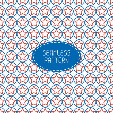 Geometric patriotic seamless pattern with red, white, blue stars. American symbols. USA flag. 4th of July. Wrapping paper. Paper for scrapbook. Tiling. Vector nautical illustration starry background. vector Geometric patriotic seamless pattern with red, white, blue stars. American symbols. USA flag. 4th of July. Wrapping paper. Paper for scrapbook. Tiling. Vector nautical illustration starry background. vector