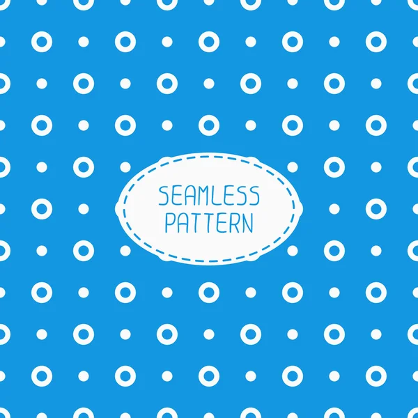 Geometric blue seamless polka dot pattern with circles. Wrapping paper. Paper for scrapbook. Tiling. Peas. Vector illustration. Background. Swatches. Stylish graphic texture  for design, wallpaper. — Stock Vector