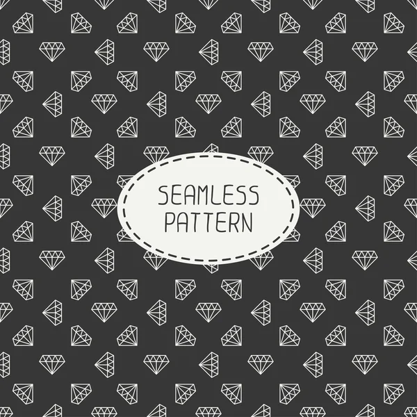Vector geometric seamless retro pattern with vintage hipster diamond. Wrapping paper. Paper for scrapbook. Fashion background. Tiling. Stylish graphic texture for your design. — Stock Vector