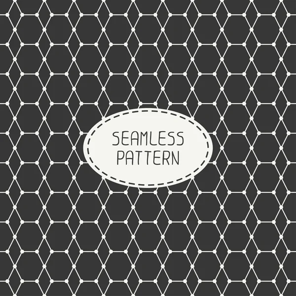 Geometric monochrome abstract seamless polygon pattern. Wrapping paper. Paper for scrapbook. Tiling. Vector illustration. Background. Graphic texture. Optical illusion effect for design. — Stock vektor