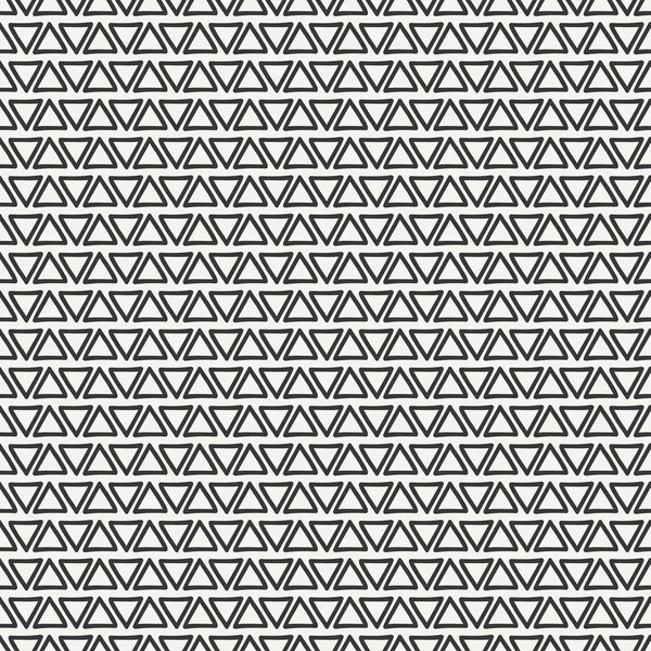 Hand drawn geometric monochrome hipster line seamless pattern with triangle. Collection of wrapping paper. Scrapbook paper. Doodle style. Vector illustration. Background. Graphic texture for design. — ストックベクタ