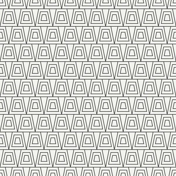 Ligne géométrique monochrome motif abstrait hipster sans couture avec trapèze. Du papier d'emballage. Du papier journal. Du carrelage. Illustration vectorielle. Contexte. Texture graphique pour votre design, papier peint . — Image vectorielle