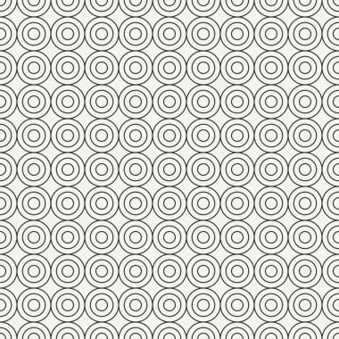 Yuvarlak, daire ile geometrik çizgi tek renkli soyut hipster seamless modeli. Kağıt ambalaj. Scrapbook kağıt. Döşeme. Vektör çizim. Arka plan. Tasarım, duvar kağıdı için grafik doku.