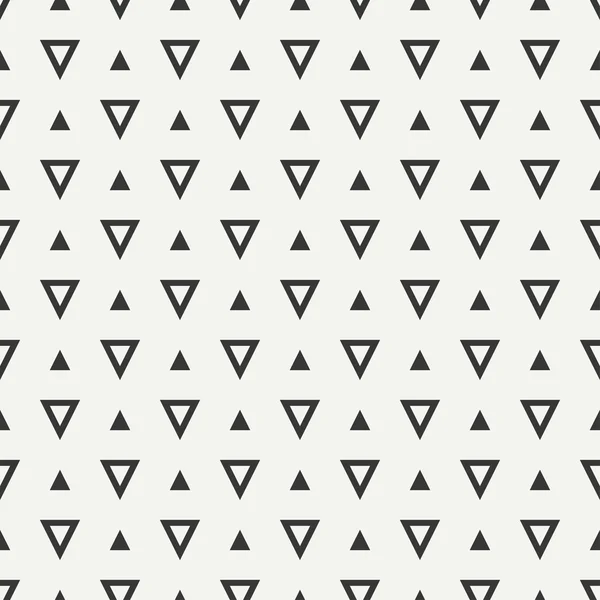 三角形の幾何学的なライン モノクロ抽象ヒップスター シームレス パターン。包装紙。スクラップ ブック紙。タイリング。ベクトルの図。背景。あなたのデザイン、壁紙のグラフィック テクスチャ. — ストックベクタ