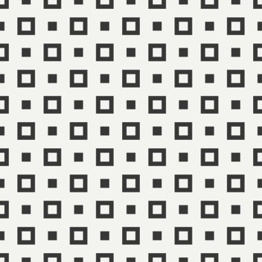 Geometrik çizgi tek renkli soyut hipster seamless modeli ile kare, küp. Kağıt ambalaj. Scrapbook kağıt. Döşeme. Vektör çizim. Arka plan. Tasarım, duvar kağıdı için grafik doku.