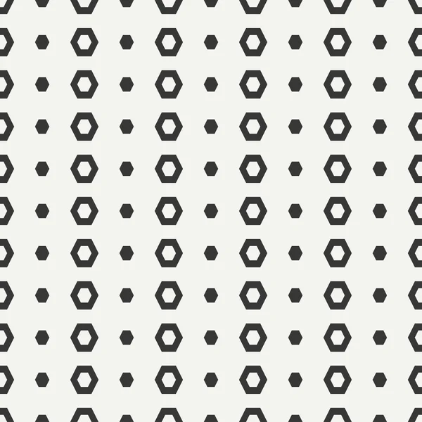 Línea geométrica monocromo patrón inconsútil hipster abstracto con hexágono. Papel de envolver. Papel de libro de recortes. Baldosas. Ilustración vectorial. Antecedentes Textura gráfica para su diseño, papel pintado . — Archivo Imágenes Vectoriales