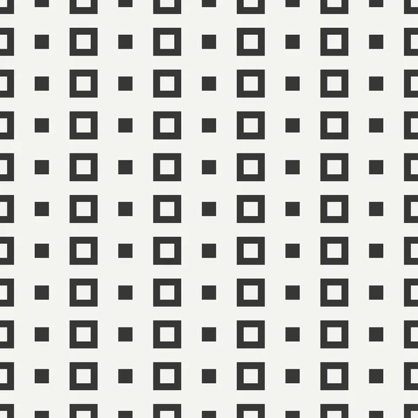 Línea geométrica monocromo patrón inconsútil hipster abstracto con cuadrado, cubo. Papel de envolver. Papel de libro de recortes. Baldosas. Ilustración vectorial. Antecedentes Textura gráfica para su diseño, papel pintado . — Archivo Imágenes Vectoriales