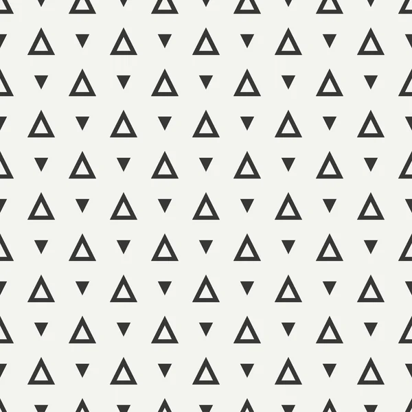 Geometrische Linie monochrom abstrakte Hipster nahtlose Muster mit Dreieck. Geschenkpapier. Altpapier. Fliesen. Vektorillustration. Hintergrund. grafische Textur für Ihr Design, Tapete. — Stockvektor