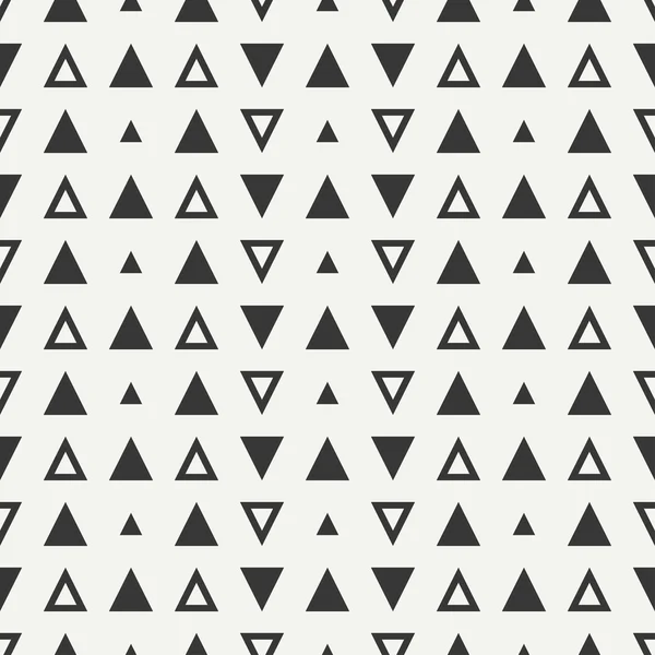 Geometric line monochrome abstract hipster seamless pattern with triangle. Wrapping paper. Scrapbook paper. Tiling. Vector illustration. Background. Graphic texture for your design, wallpaper. — Stock Vector