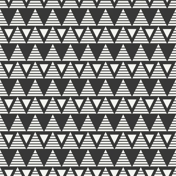 Geometric line monochrome abstract hipster seamless pattern with triangle. Wrapping paper. Scrapbook paper. Tiling. Vector illustration. Background. Graphic texture for your design, wallpaper. — Stock Vector