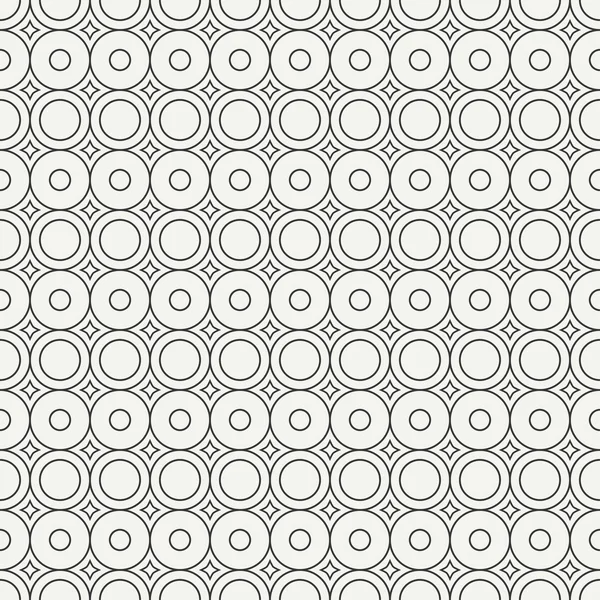 Geometrische Linie monochrom abstrakte Hipster nahtlose Muster mit runden, Kreis. Geschenkpapier. Altpapier. Fliesen. Vektorillustration. Hintergrund. grafische Textur für Ihr Design, Tapete. — Stockvektor