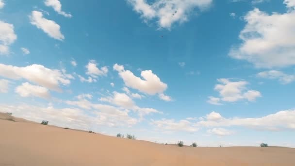 November 2015. kör off-road bil i Saharaöknen, äventyr Tunisien, 4 x 4 sahara — Stockvideo