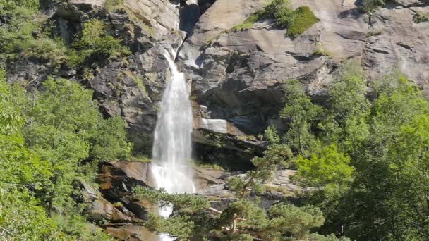 Cachoeira alpina — Vídeo de Stock