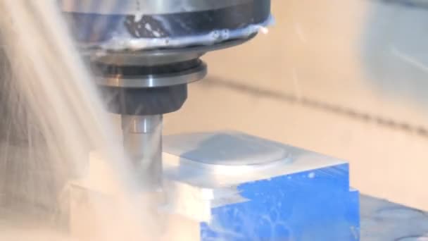 Industrial details, milling machine — Stock Video