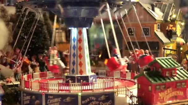 Jouets de Noël. Village modèle . — Video