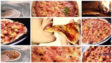 Güzel pizza montaj